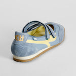 Bailarina con velcro azul XTI