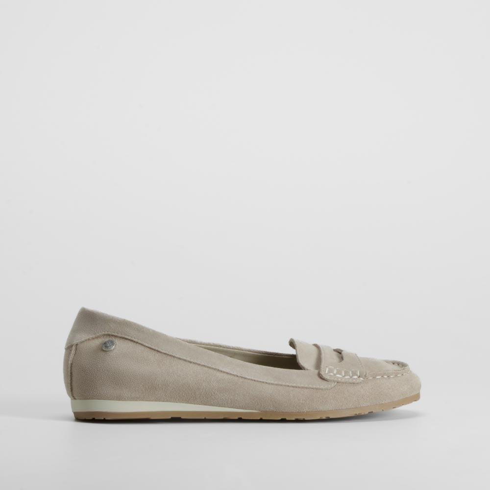 Mocasín beige piel XTI