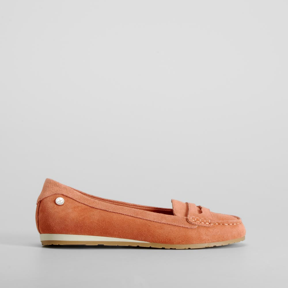 Mocasín naranja piel XTI