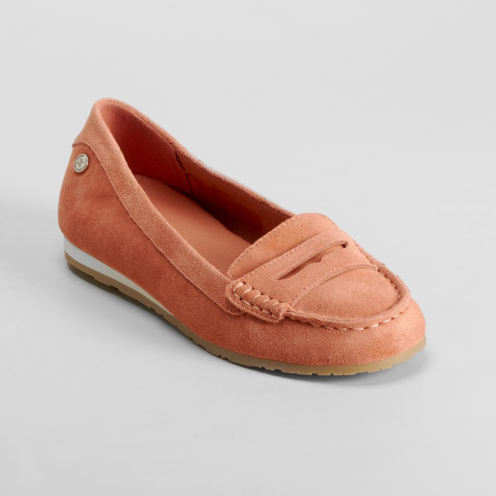 Mocasín naranja piel XTI