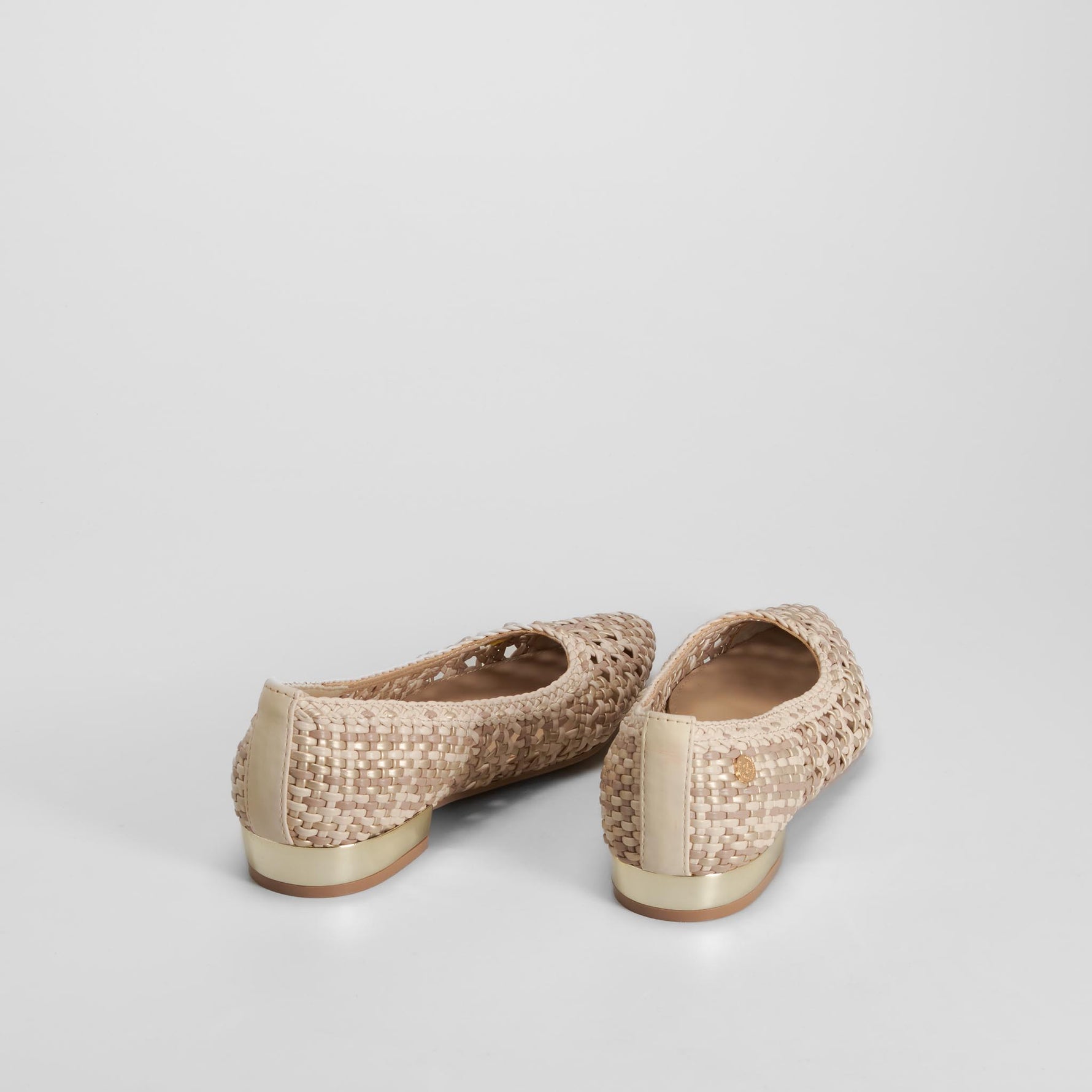 Bailarina trenzada beige XTI