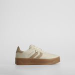 Zapatilla plataforma casual beige XTI