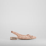 Zapato destalonado trenzado beige XTI