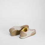 Zapatilla retro jogging beige piel XTI