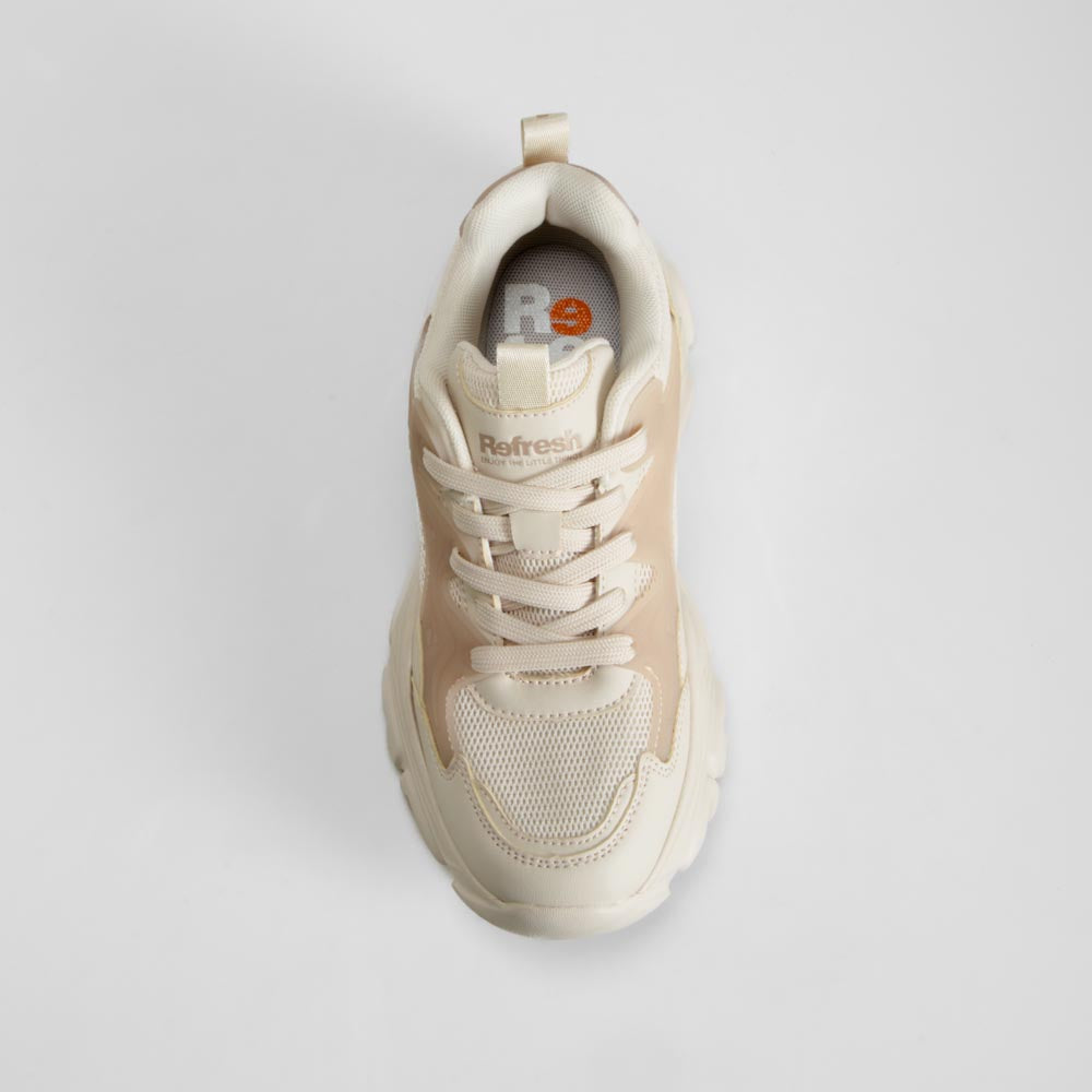 Zapatilla urbana chunky beige REFRESH
