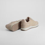 Zapatilla beige con cremallera lateral REFRESH