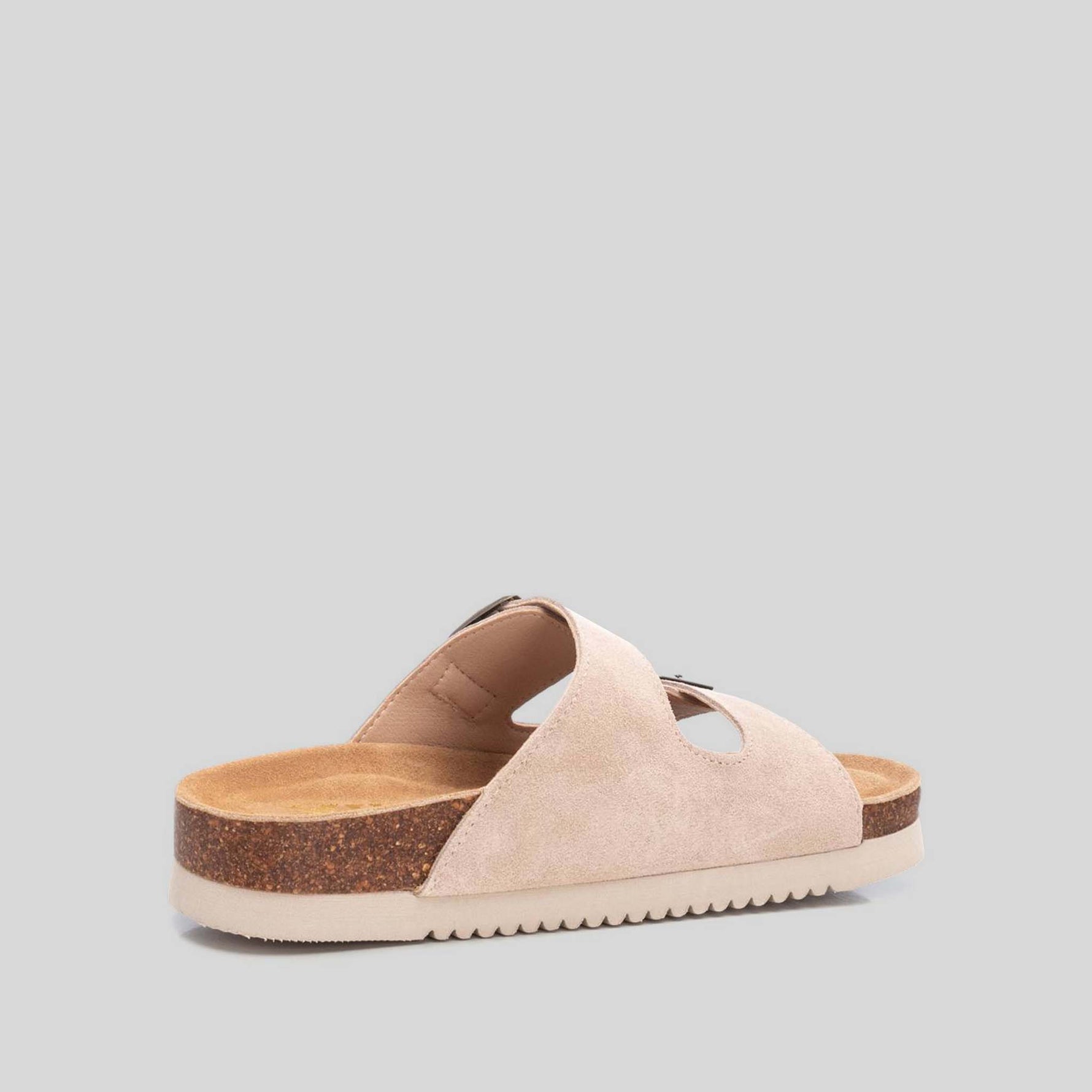 Sandalia bio piel doble hebilla beige XTI