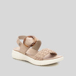 Sandalia cuña yute macrame beige XTI