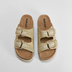 Sandalia plataforma hebillas blanco REFRESH