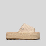 Sandalia plataforma yute beige XTI