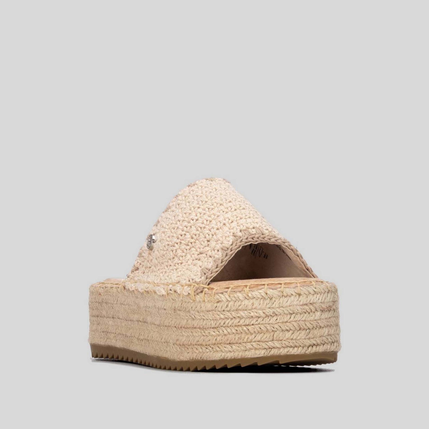 Sandalia plataforma yute beige XTI