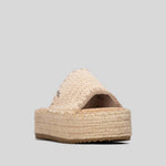 Sandalia plataforma yute beige XTI