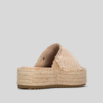 Sandalia plataforma yute beige XTI