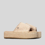 Sandalia plataforma yute beige XTI