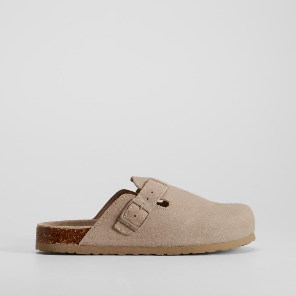 Zueco beige piel XTI