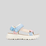 Sandalia plana velcro beige multicolor XTI