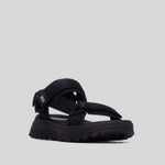 Sandalia plana velcro negro XTI