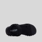 Sandalia plana velcro negro XTI