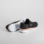 Deportiva slip-ins negra brillante SKECHERS