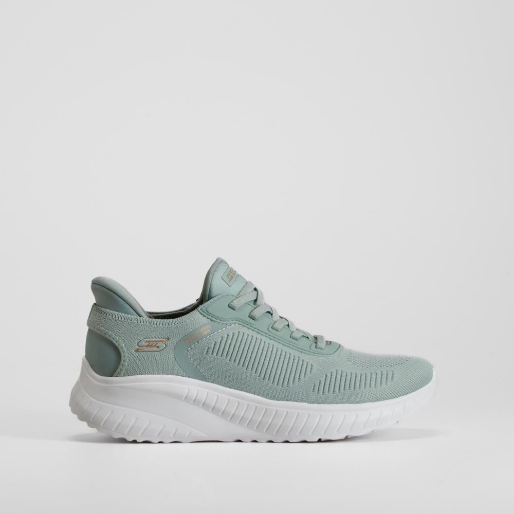 Zapatilla slip in Bobs sport verde SKECHERS