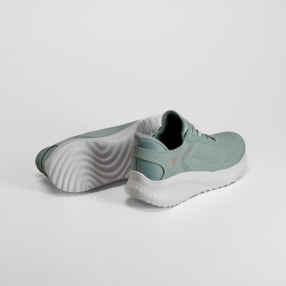 Zapatilla slip in Bobs sport verde SKECHERS