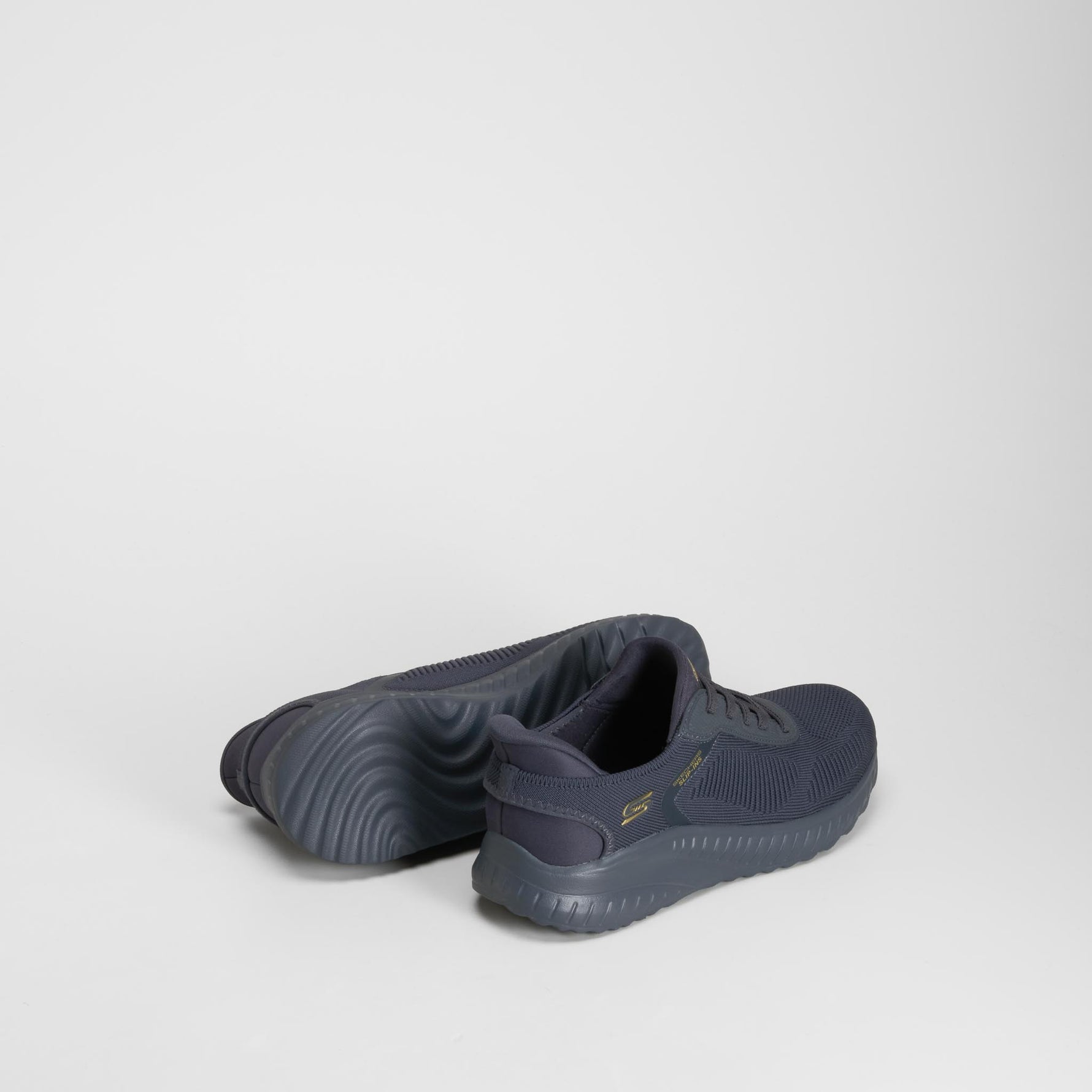 Zapatilla deportiva slip in azul SKECHERS