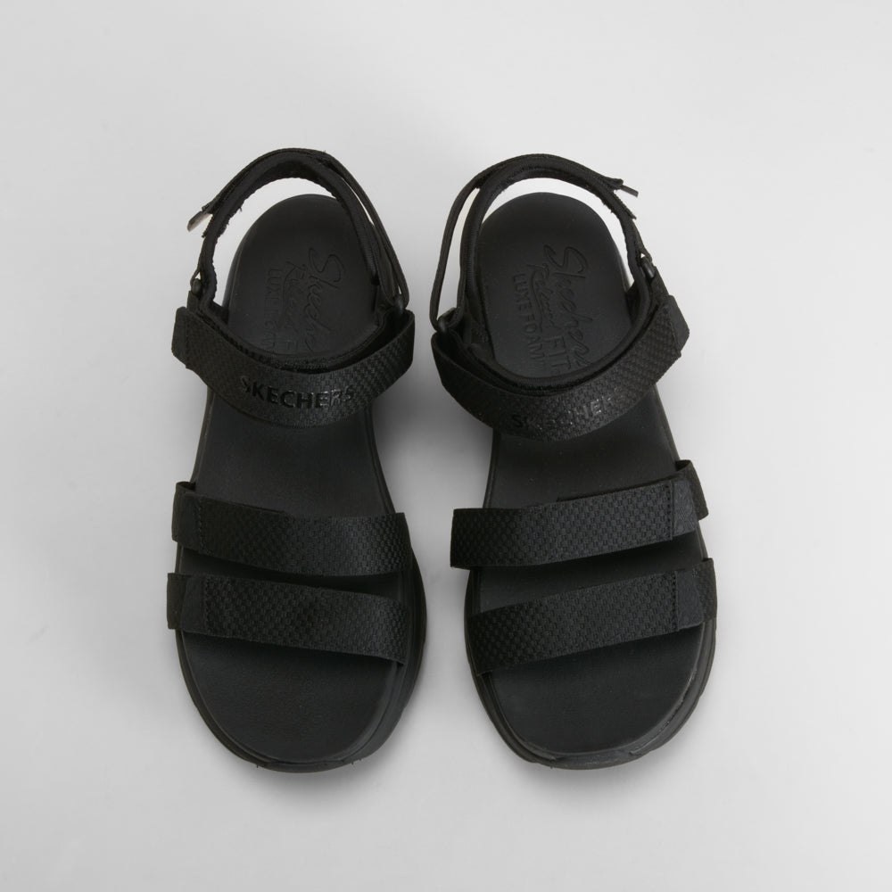 Sandalia deportiva negra SKECHERS