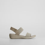 Sandalia deportiva tiras ajustables beige SKECHERS