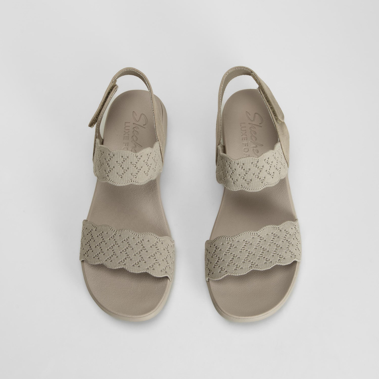 Sandalia deportiva tiras ajustables beige SKECHERS
