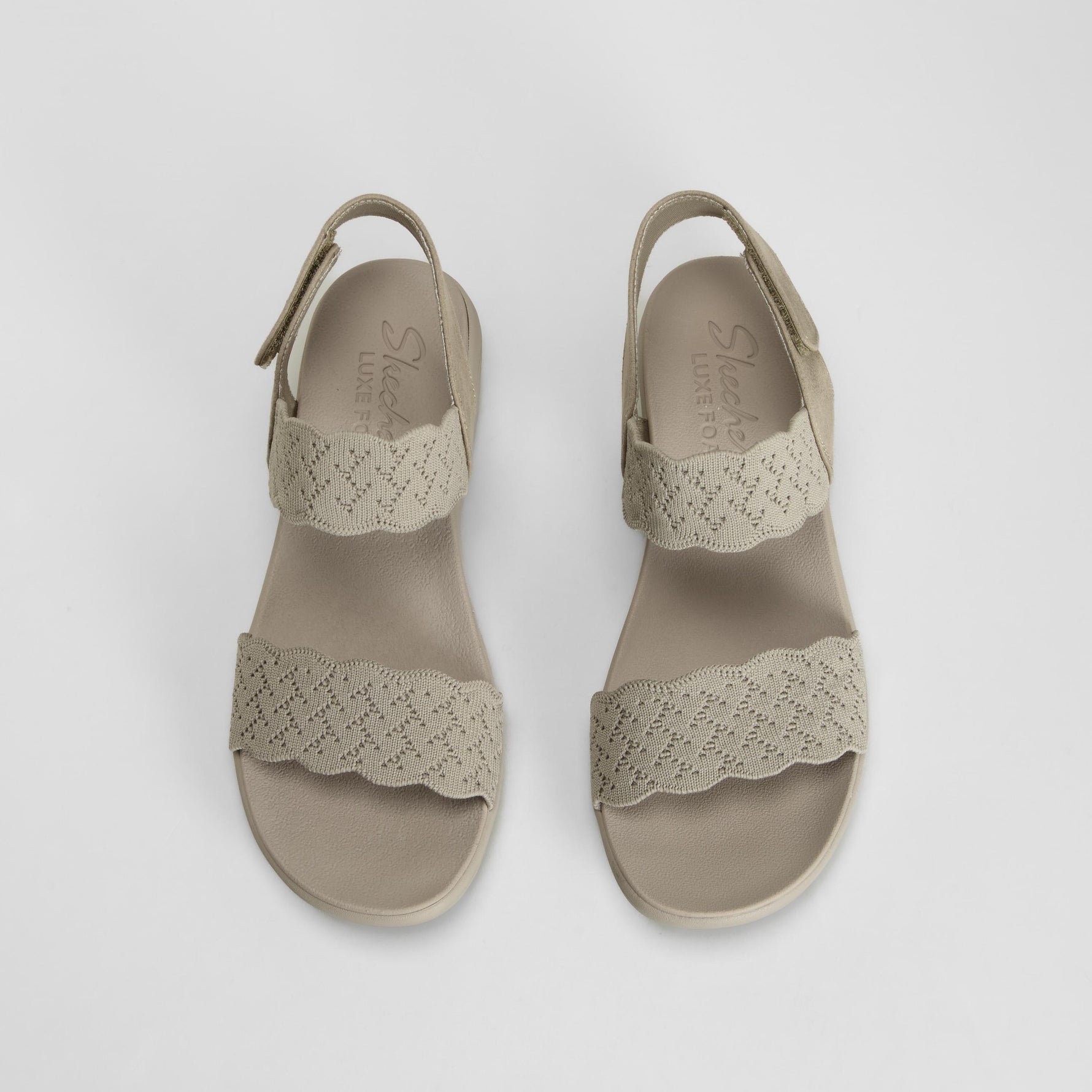 Sandalia deportiva tiras ajustables beige SKECHERS