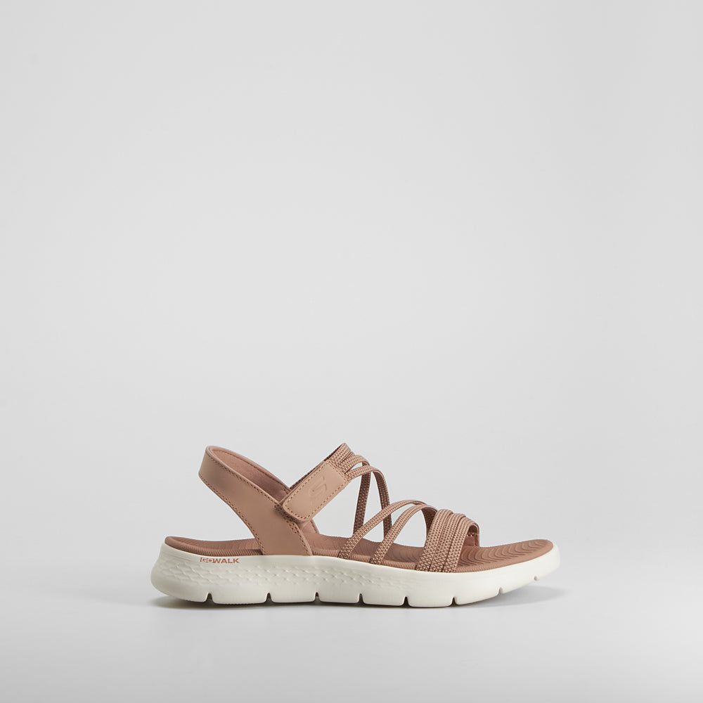 Sandalia Go Walk Flex color marrón SKECHERS