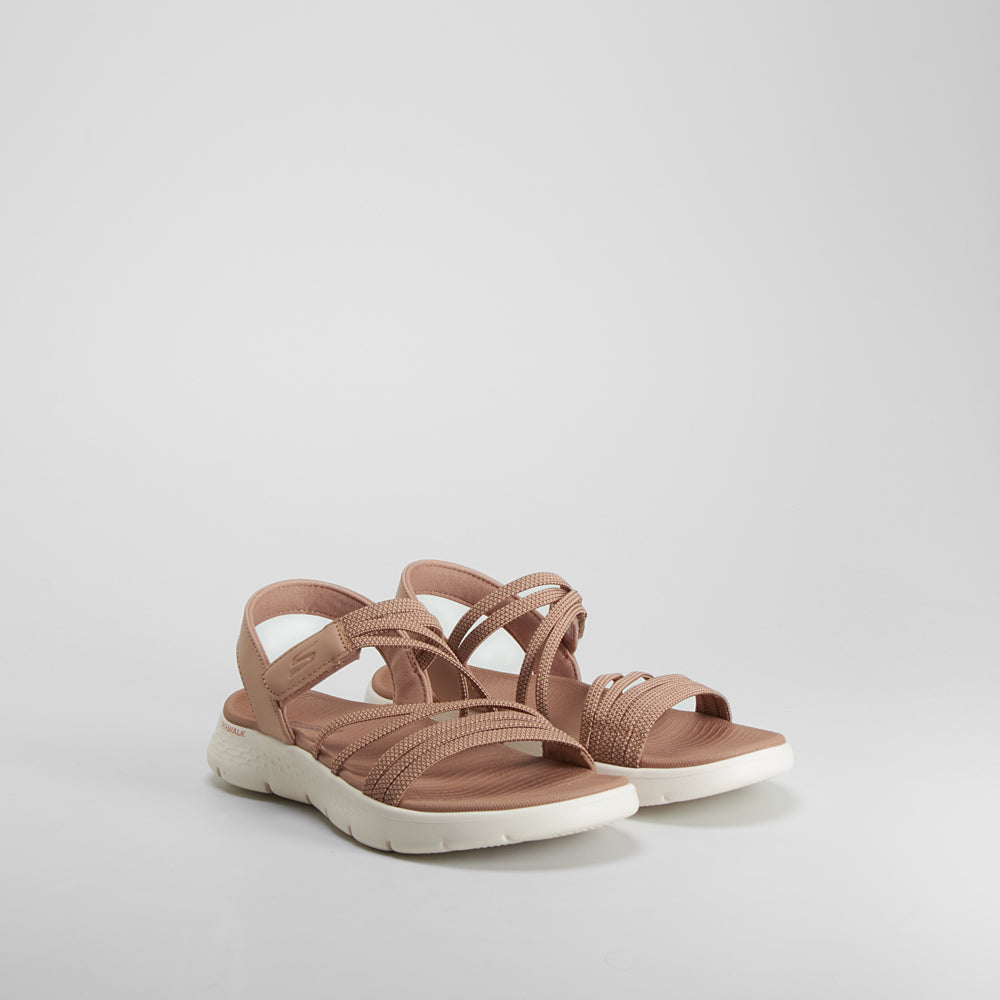 Sandalia Go Walk Flex color marrón SKECHERS