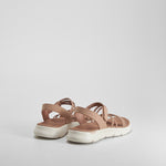 Sandalia Go Walk Flex color marrón SKECHERS