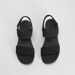 Sandalia deportiva tiras ajustables negra SKECHERS