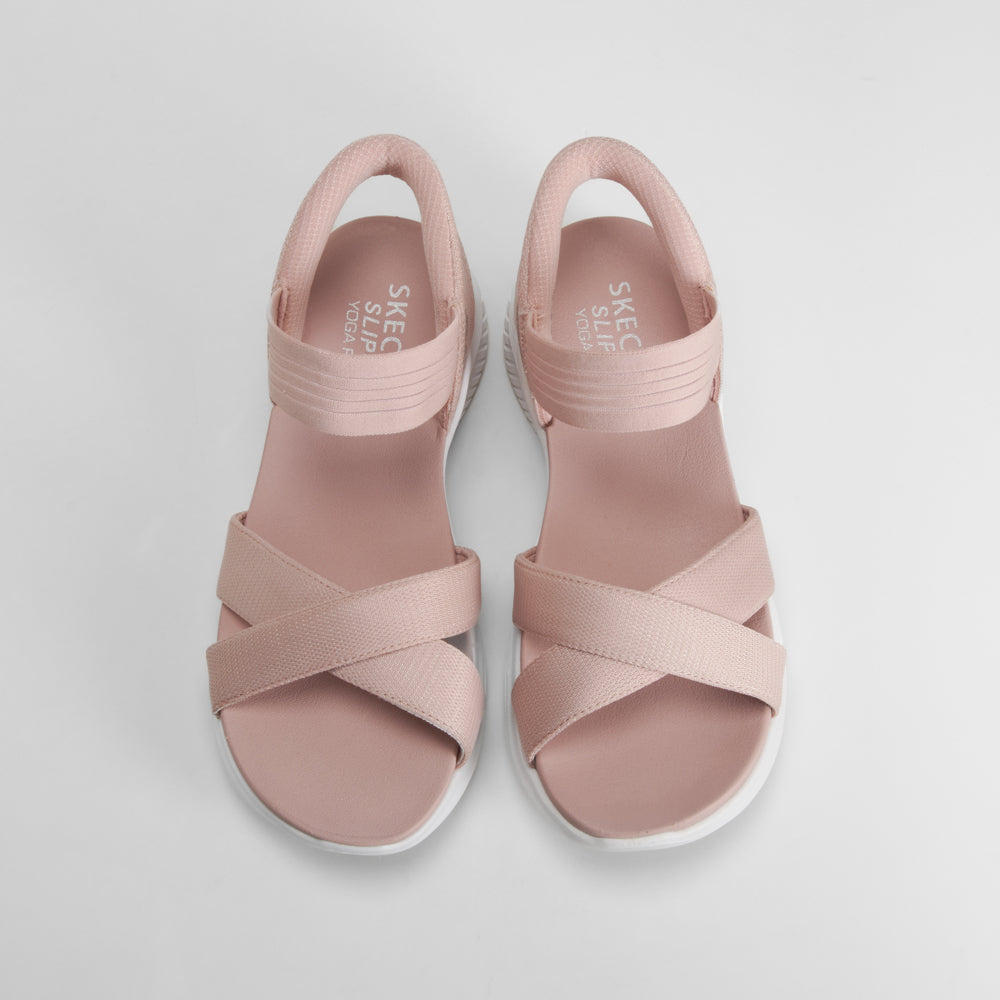 Sandalia slip in Ultra Flex beige SKECHERS