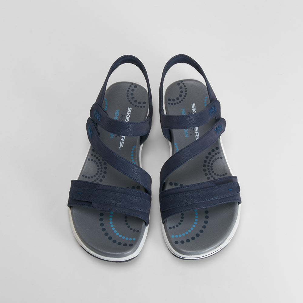 Sandalia tiras azul marino SKECHERS