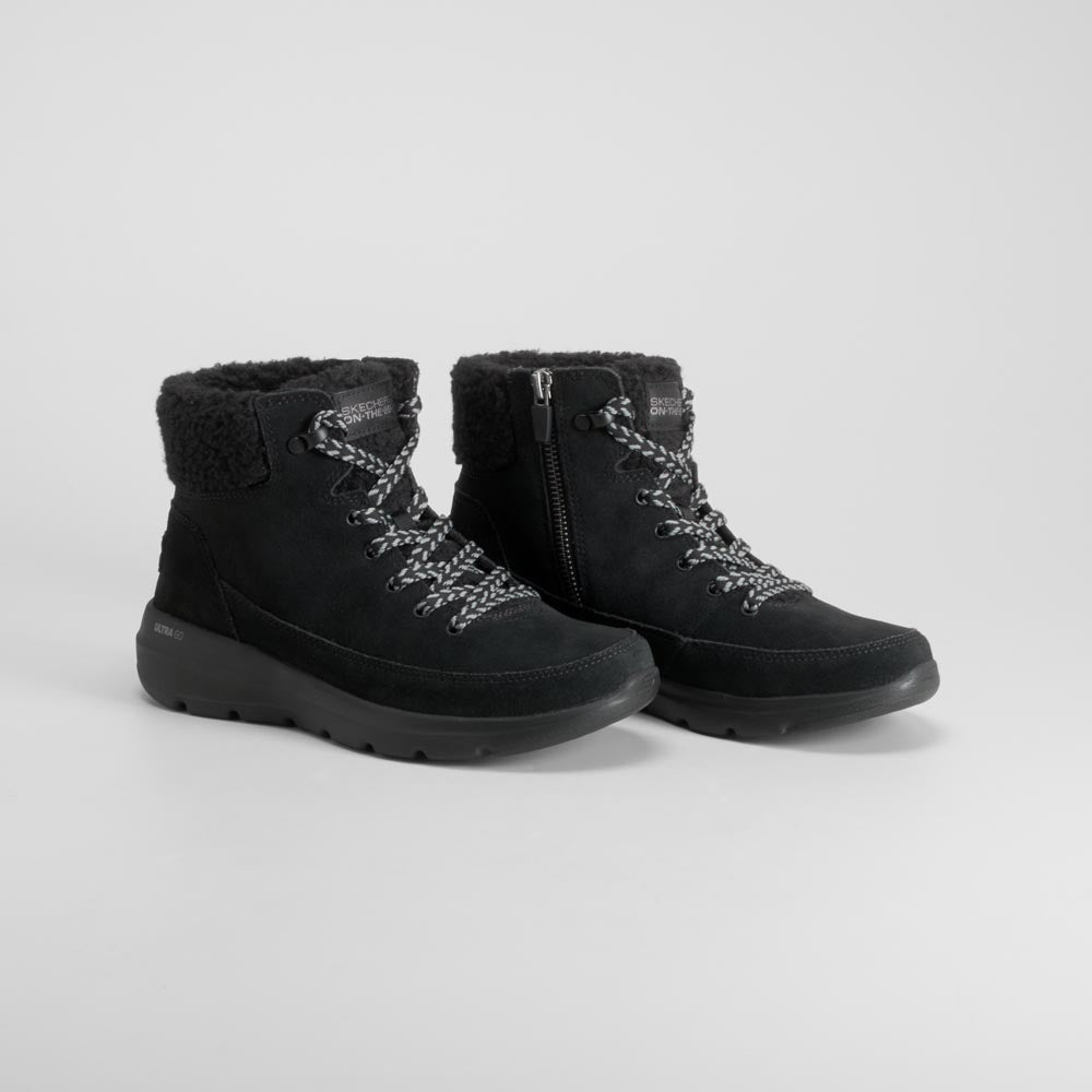 Botín negro cordones resistente SKECHERS