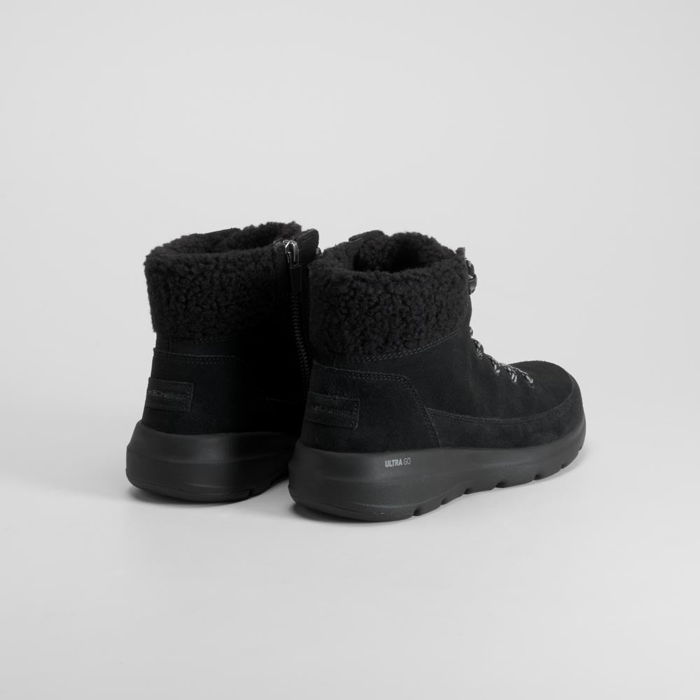 Botín negro cordones resistente SKECHERS