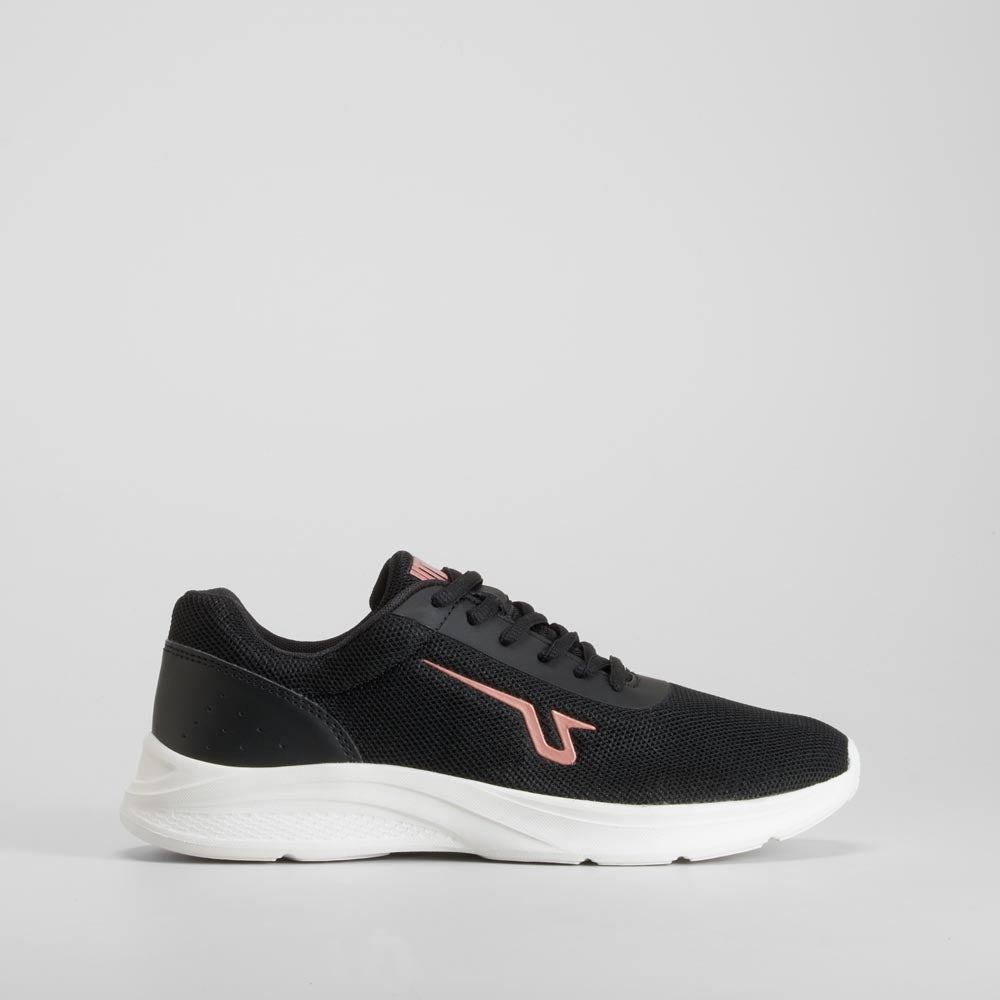Zapatilla deportiva walking women negra UTWO