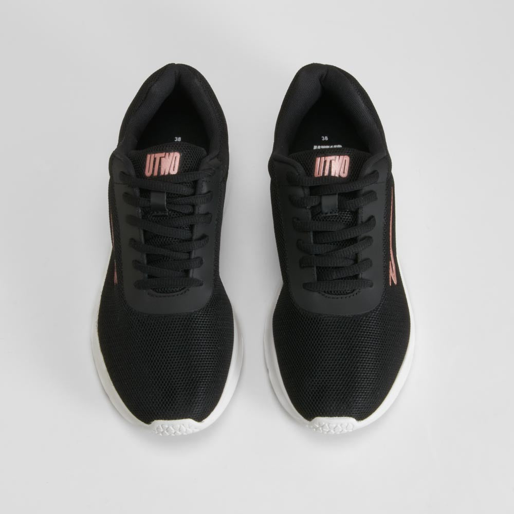 Zapatilla deportiva walking women negra UTWO