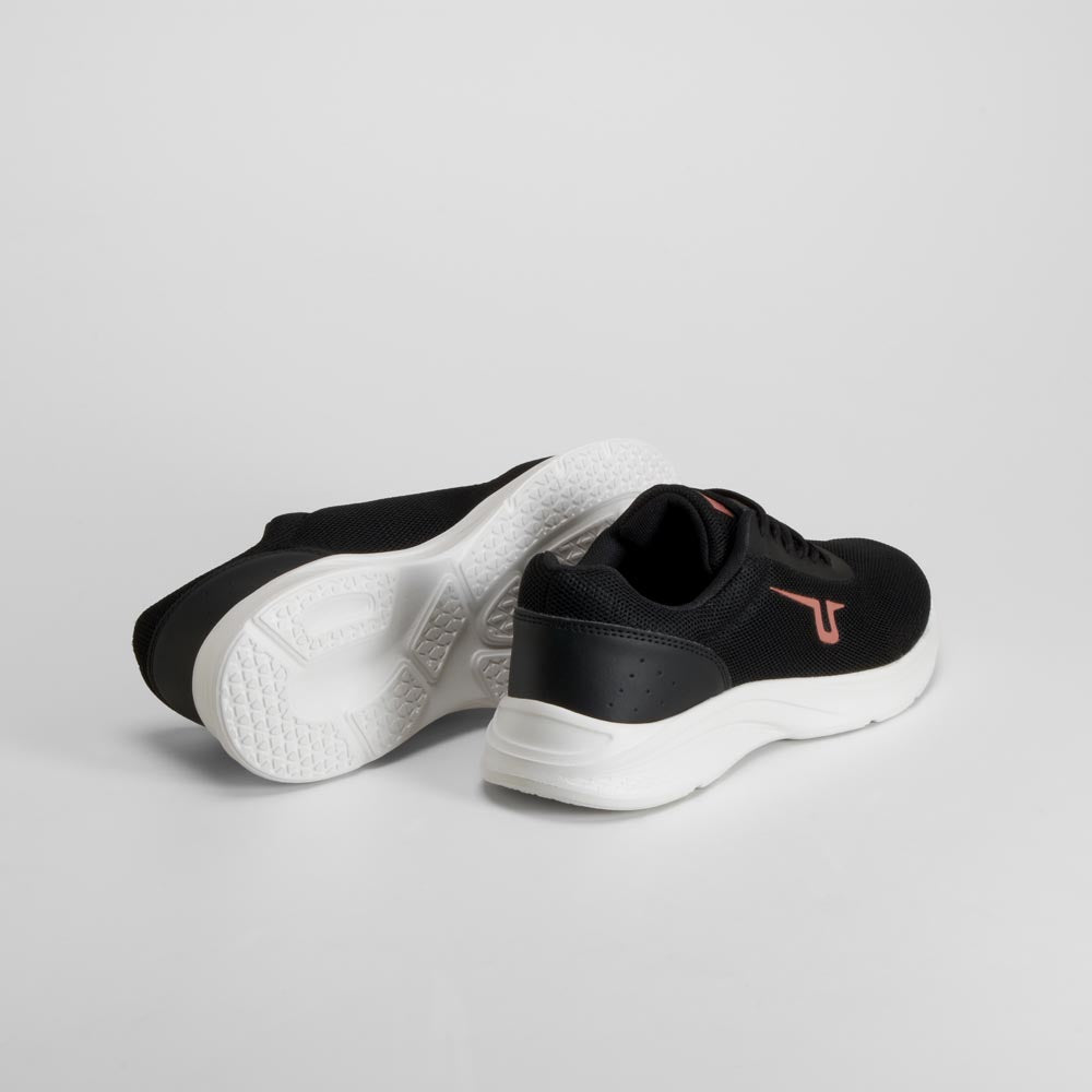 Zapatilla deportiva walking women negra UTWO