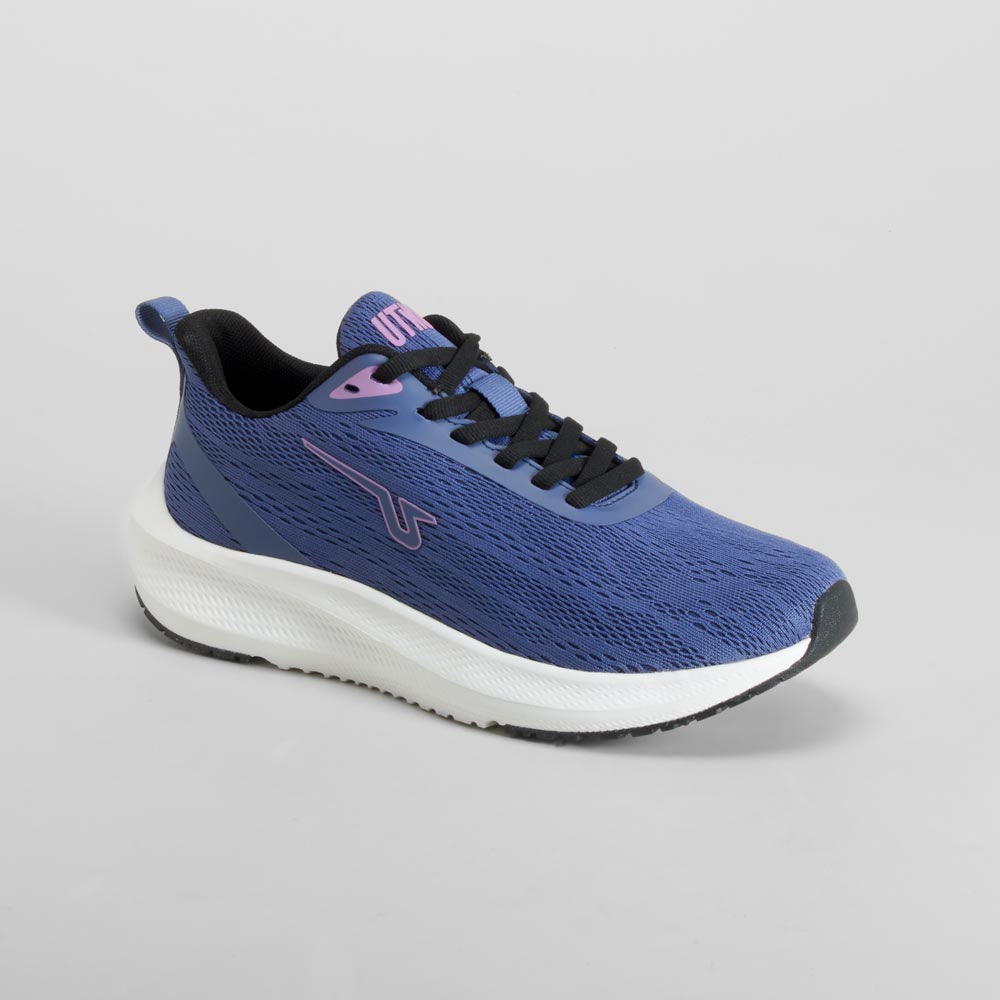Zapatilla deportiva walking azul marino UTWO