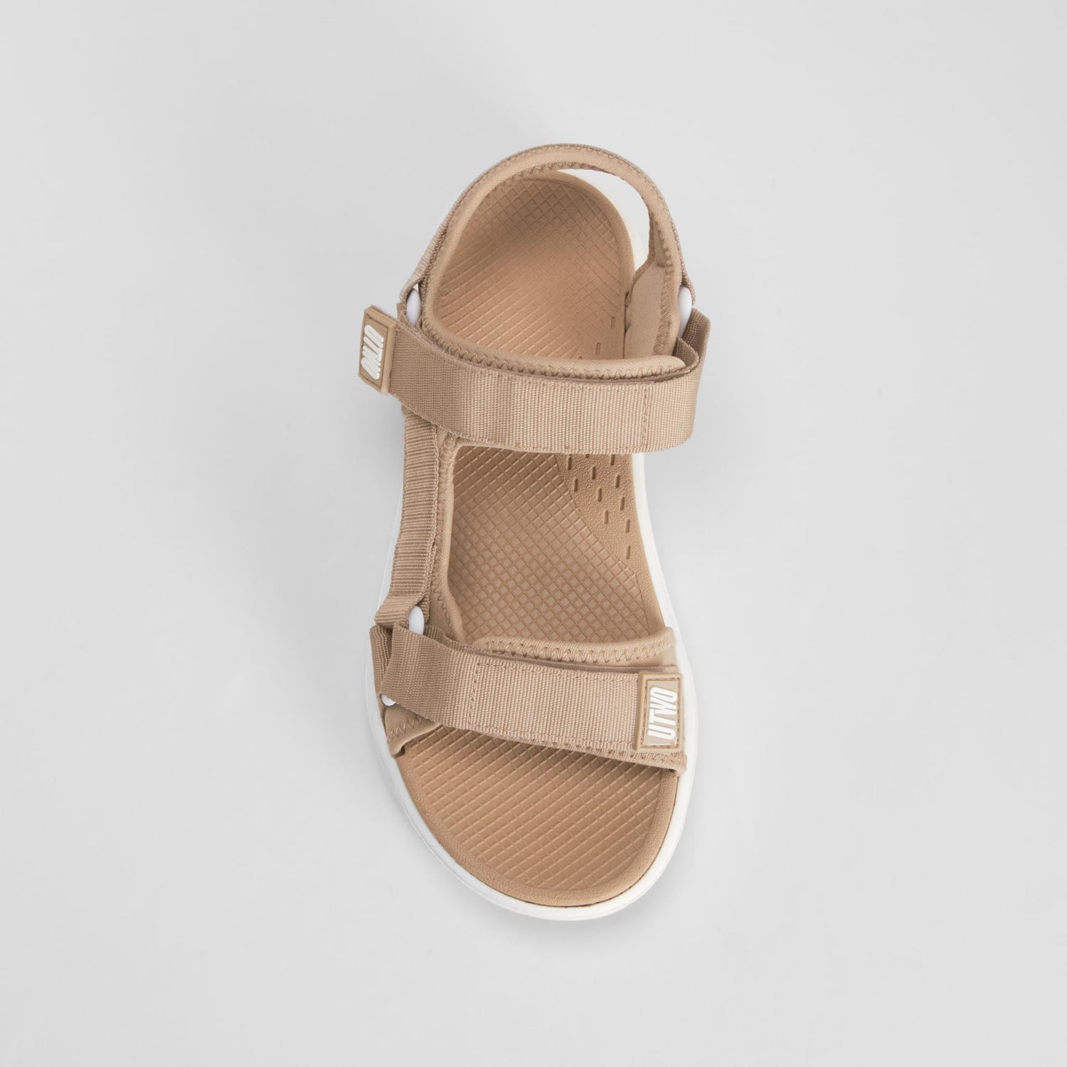 Sandalia deportiva velcro marrón UTWO