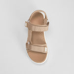 Sandalia deportiva velcro marrón UTWO