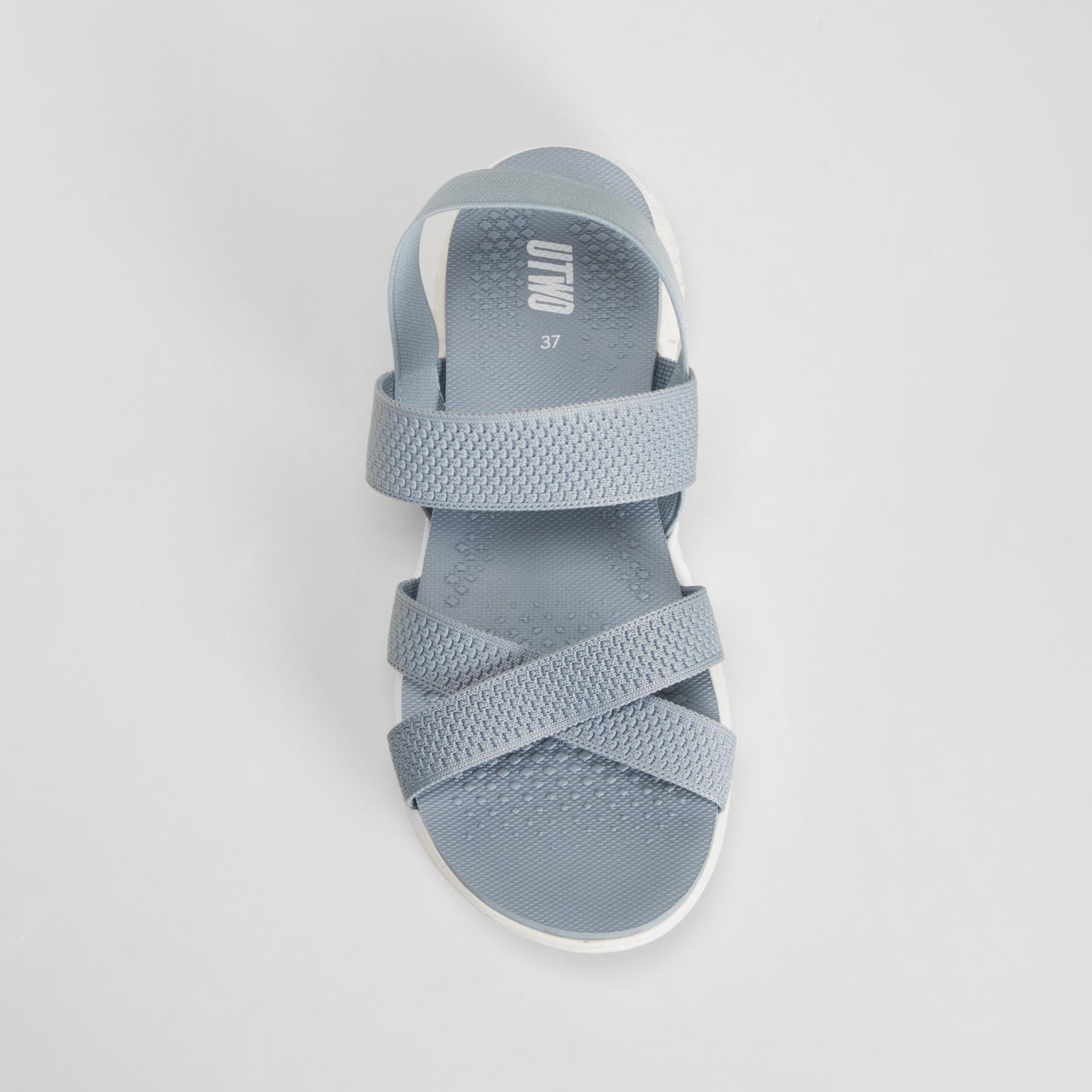 Sandalia deportiva elásticos gris UTWO