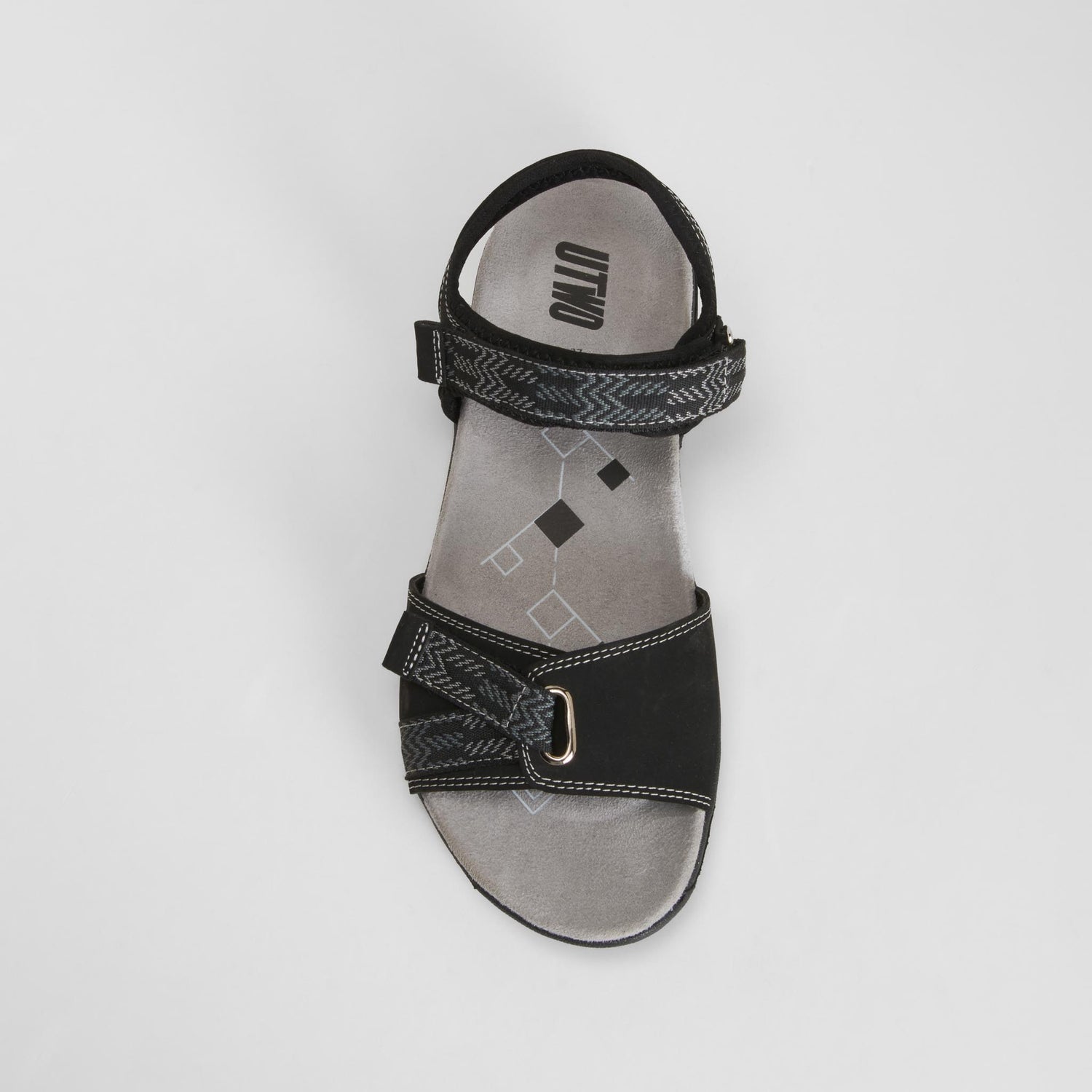 Sandalia deportiva trekking negra UTWO