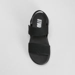 Sandalia deportiva con cuña negra UTWO