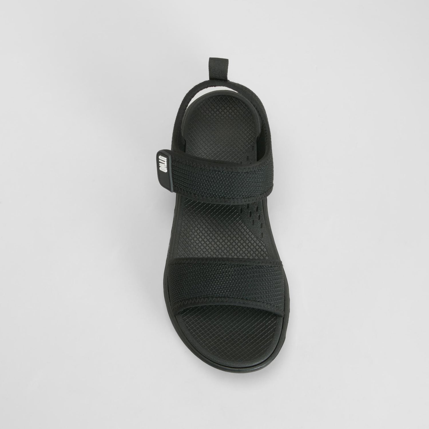 Sandalia deportiva walking velcro negra UTWO