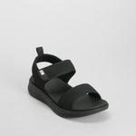Sandalia deportiva walking velcro negra UTWO