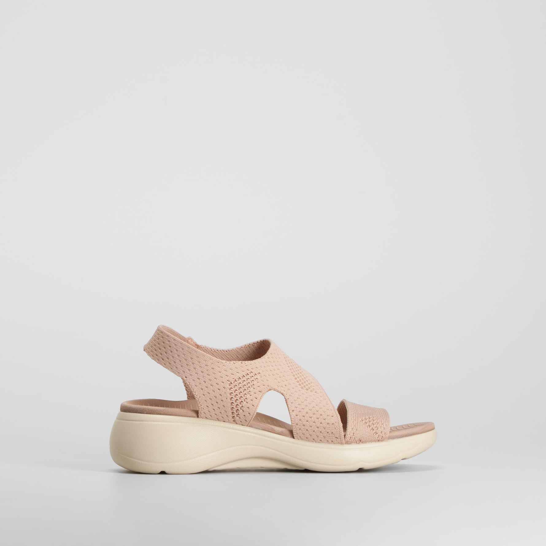 Sandalia deportiva cuña cruzada rosa UTWO